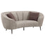 Saanich - Upholstered Curved With Plump Accent Pillows - Beige