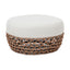 Willow - Round Upholstered Patio Ottoman
