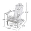 Aurascape - Outdoor Acacia Wood Foldable Adirondack Chair