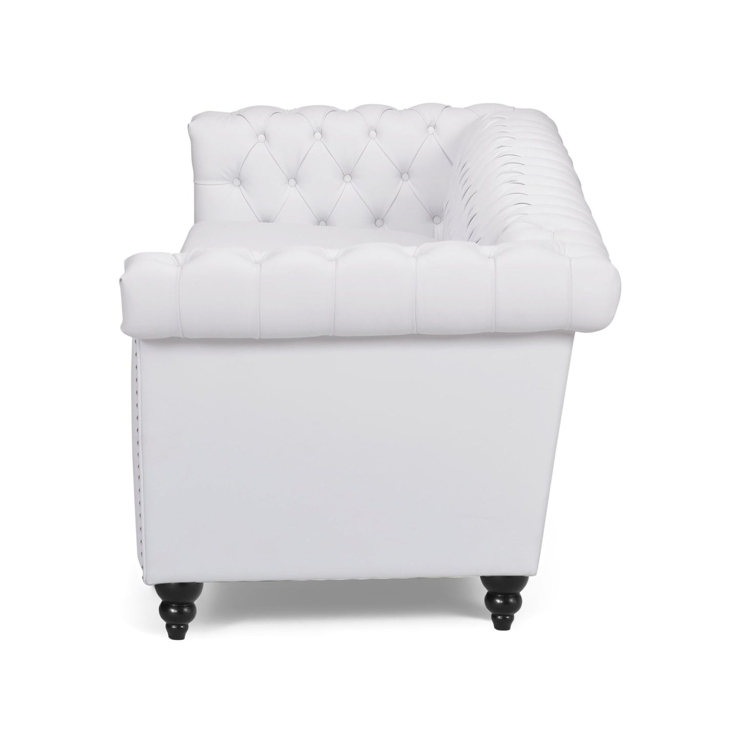 Chesterfield Style 3 Seater Sofa With Deep Button Tufting