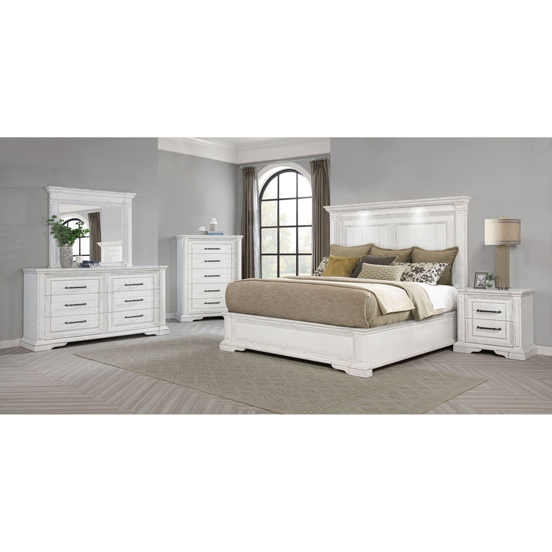 LED Light Panel Bed With Traditional Design