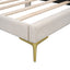 Upholstered Daybed With Headboard And Armrest, Support Legs