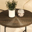 Coffee And End Table Set Waterproof Cover, Distressed Cylindrical Design, Legs Classic Rustic Charm (Set of 2)