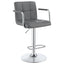 Adjustable Bar Stool With Hydraulic Height Adjustment
