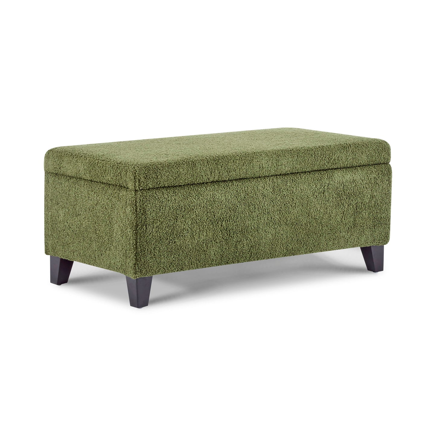 Storage Ottoman With Flip Top Lid - Retro Green