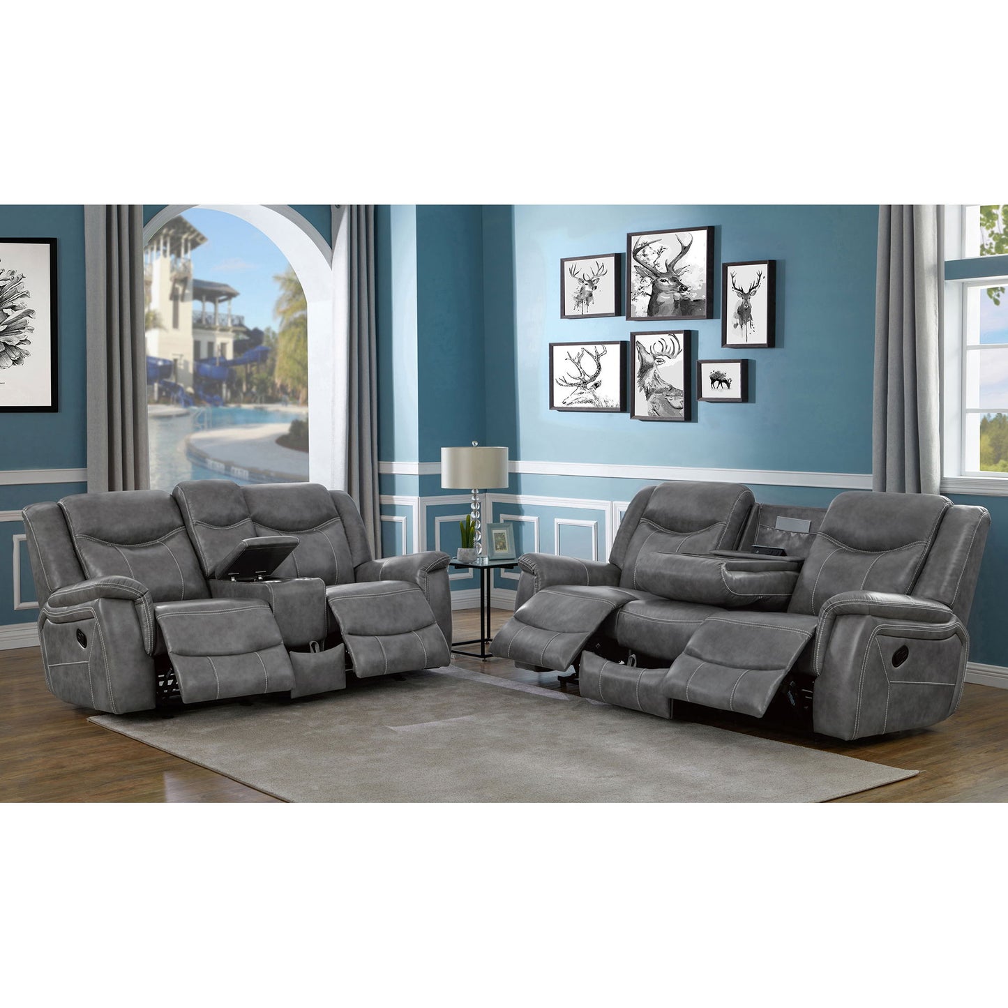Masley - Reclining Living Room Set