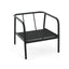 Leora - Modern Minimalist Round Tube Sofa Chair With Cushions - Beige / Black