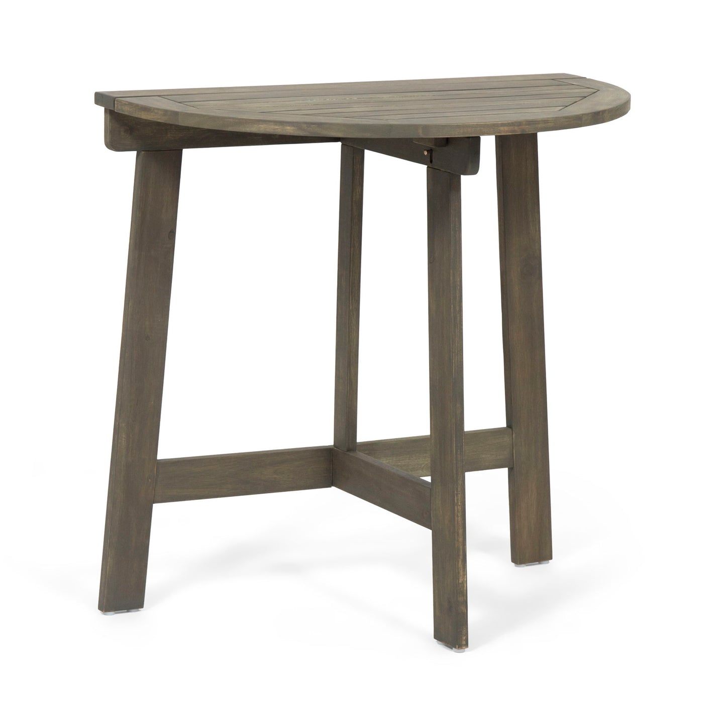 Outdoor 3 Piece Half Round Folding Bistro Set