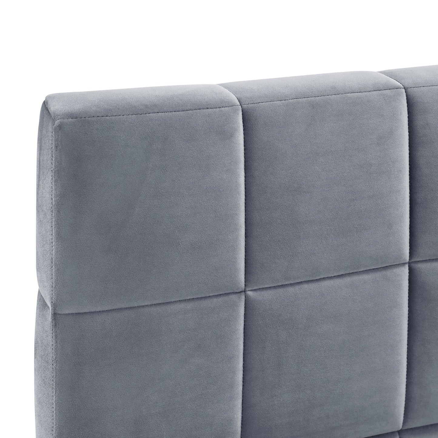 Full Size Upholstered Classic Daybed / Sofa Bed Frame, Elegant Design - Gray