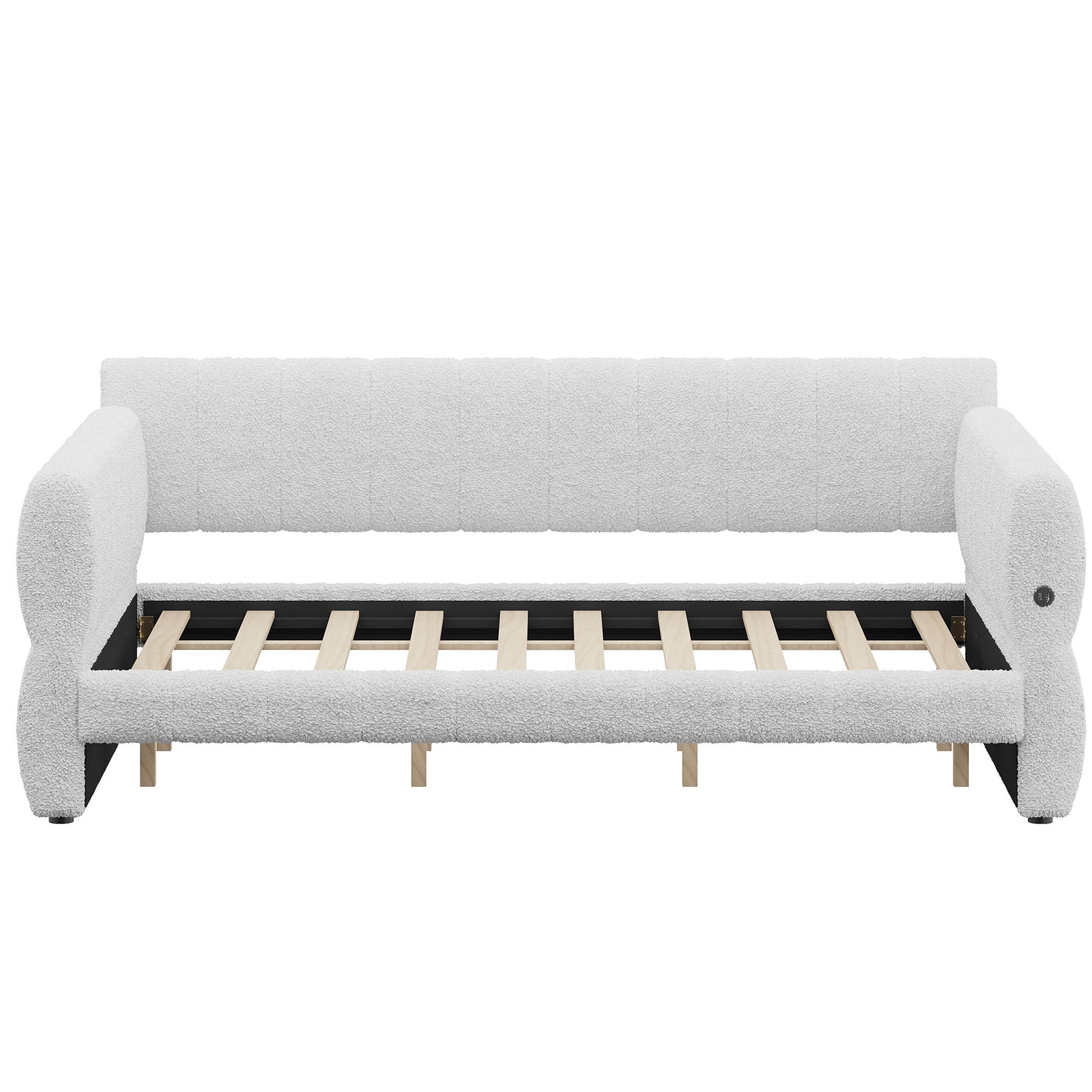 Upholstered Platform Bed With USB Charging