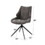 Malika - Side Chair With Swivel (Set of 2) - Brown Gray