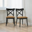 Hillary - Side Chair (Set of 2) - Black / Brown