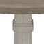 Tannen - Round 5 Piece Dining Table (Set of 5) - White And Gray