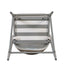 Outdoor Bar Height Metal Frame Counter Stools With Scallop Shaped Backrest & Water Resistant Cushions
