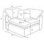 Segoura - 5 Piece Upholstered Modular Sectional With Reclined Back Pillows - Gray