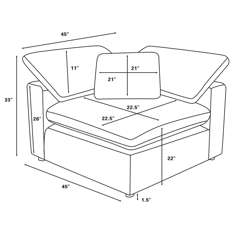 Segoura - 5 Piece Modular Sectional Sofa