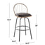 Riley - Claire Farmhouse Fixed Height Barstool With Swivel With Round Footrest (Set of 2)