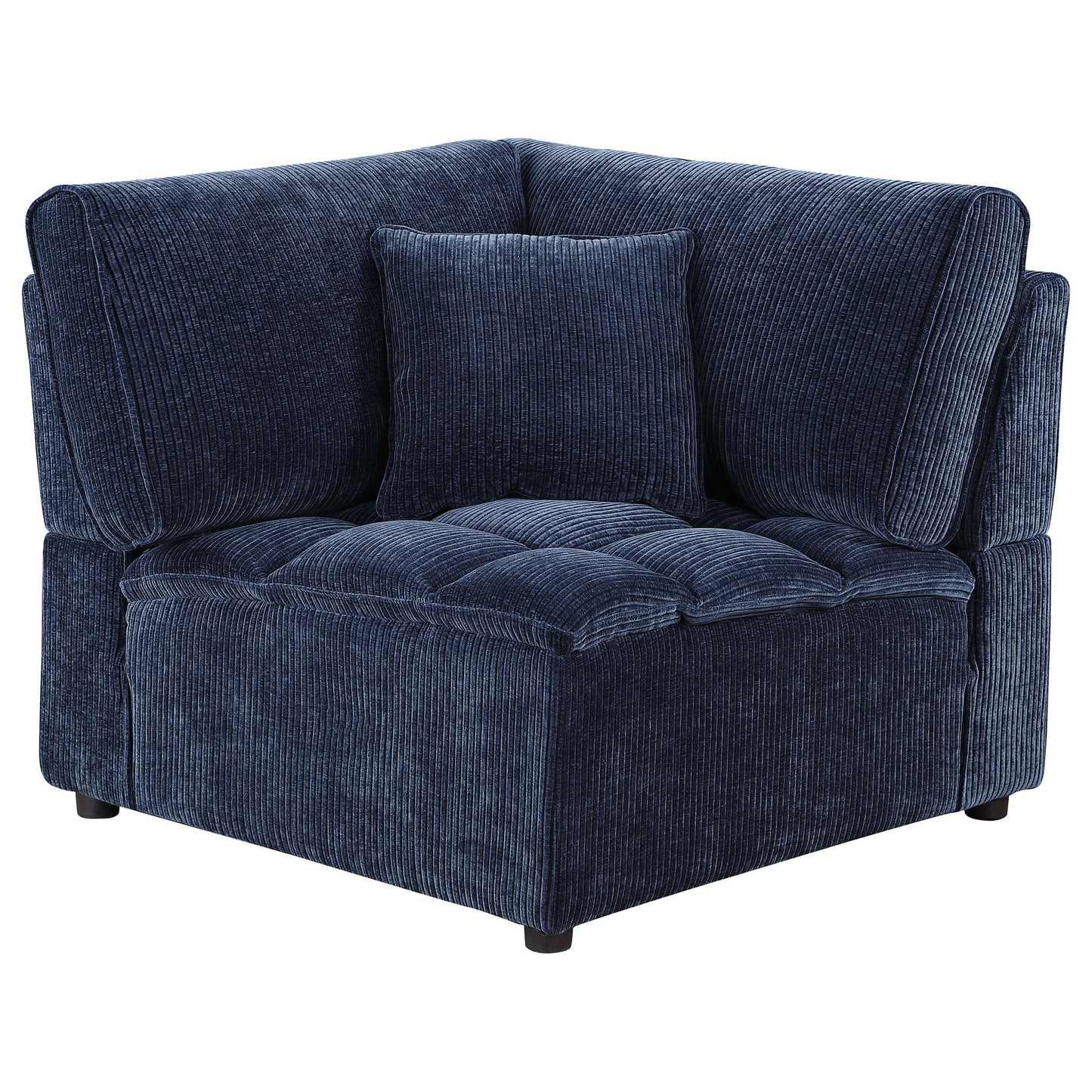 Azure - 5 Piece Upholstered Modular Sectional Sofa - Blue