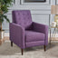 Mid-Century Modern Recliner With Button Tufted Waffle Stitch