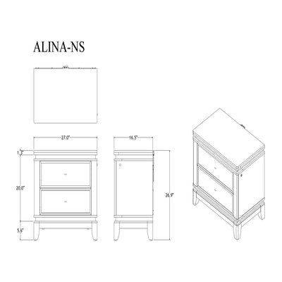 Adalid - Chest With LED Lighting - White
