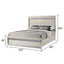 Leonor - Bed With LED Headboard And Footboard