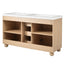 Double Sink Bathroom Vanity With Sinks, Soft Close Doors & 3 Drawers - Wood