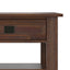 Monroe - Rectangular Coffee Table With Drawers - Brown