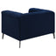 Darci - Accent Armchair With Seating And Tapered Legs - Blue