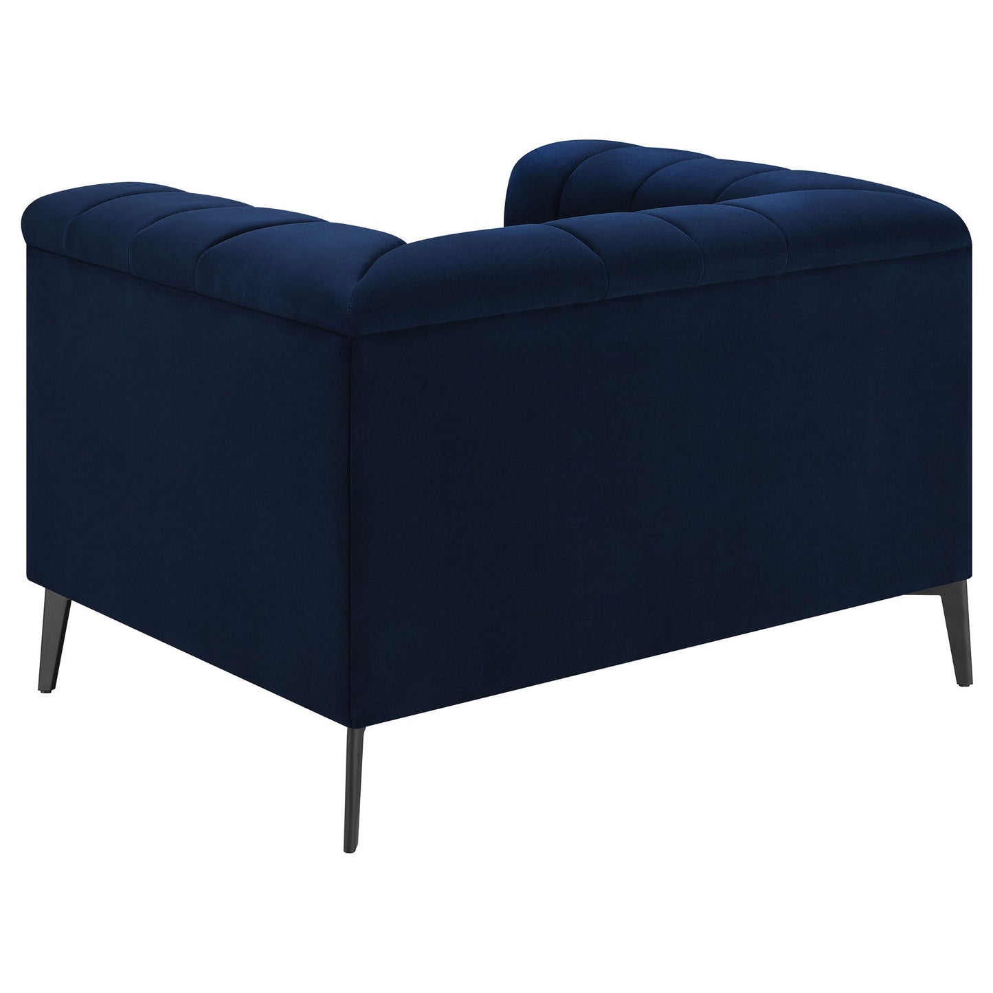 Darci - Accent Armchair With Seating And Tapered Legs - Blue