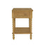 Traditional Durable Nightstand Table With Drawer And Shelf