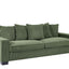 Luxe Sofa With 5 Matching Toss Pillows, Sleek Design, Spacious And Comfortable 3 Seater Couch