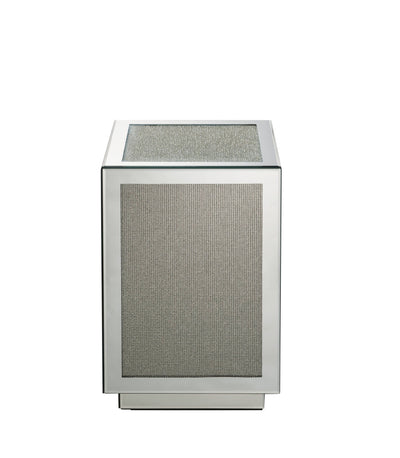 Noralie - Accent Table - Silver - Mirror