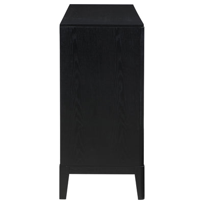 Mason - 8 Drawer Dresser With Fluted Design - Black