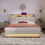 Platform Bed With Hydraulic Storage, LED Lighting & Charging Station