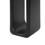 Art Sculptural Console Table With Oval Cutout Legs - Black