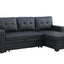Upholstered Pull Out Sectional Sofa With Chaise