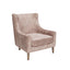 Hi Back Accent Chair - Light Brown