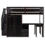 Loft Bed With Stairs, Bookshelf, Drawers, Desk & Wardrobe, Space Saving Multifunctional Furniture