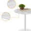 Circa - 17.5" End Table With Marble Textured Top