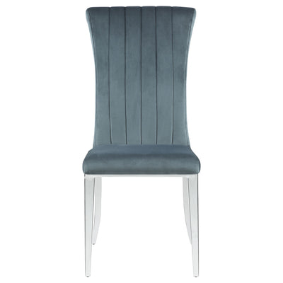 Tufted Side Upholstered Dining Chair (Set of 2) - Gray