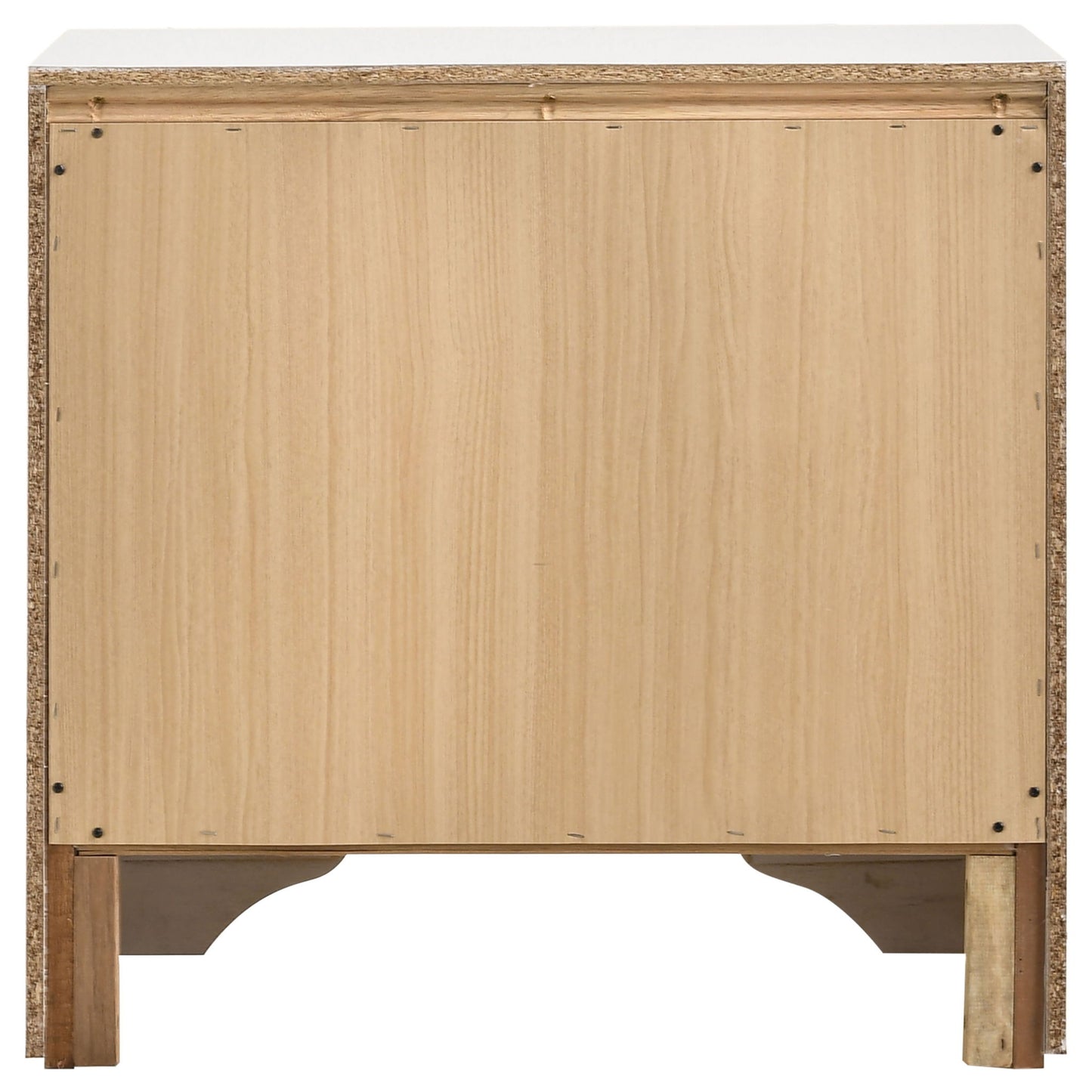 Transitional 2 Drawer Nightstand With Hidden Jewelry Tray