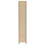 Rectangular Bookcase Tall Slim Storage With 9 Shelves - Brown