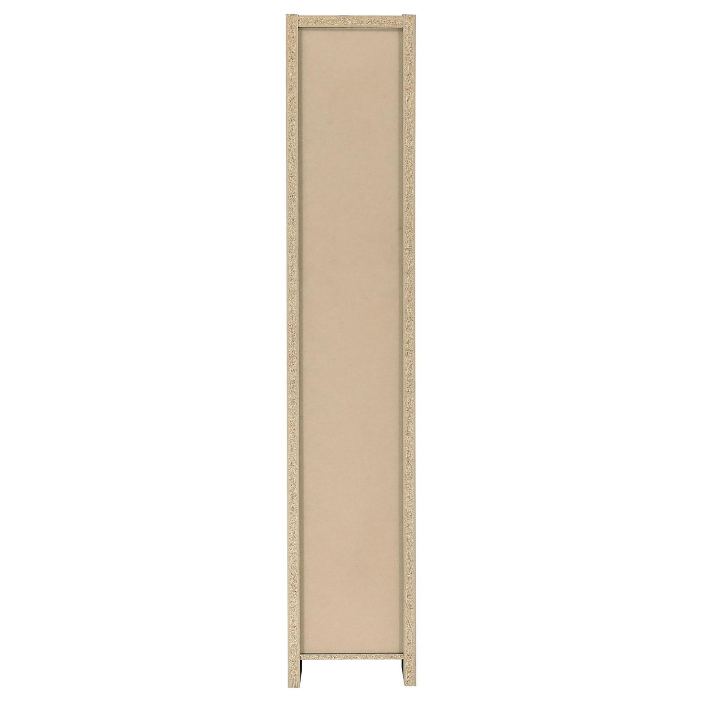 Rectangular Bookcase Tall Slim Storage With 9 Shelves - Brown