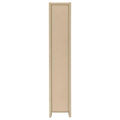 Rectangular Bookcase Tall Slim Storage With 9 Shelves - Brown