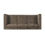 3 Seater Sofa With Square Arms, Tufted Pillow Back For Living Room