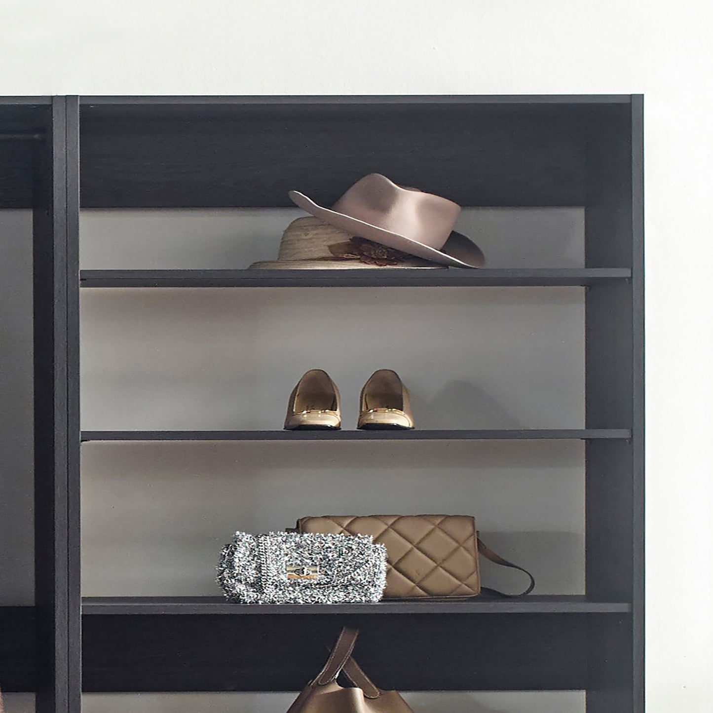 Monica - Walk-In Closet System With Spacious Drawer - Gray
