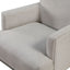 Alice - Upholstered Arm Chair With Nailheads - Beige