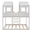 Bunk Bed With Roof, Window, Guardrail, Ladder