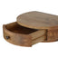 Wall Mounted Rounded Nightstand - Oak