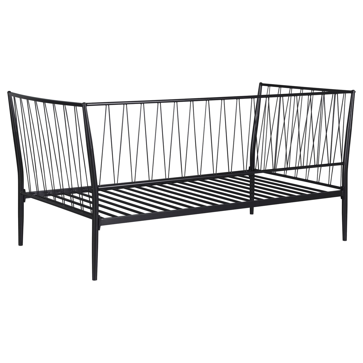 Vertigo - Twin Daybed With Slatted Support - Matte Black
